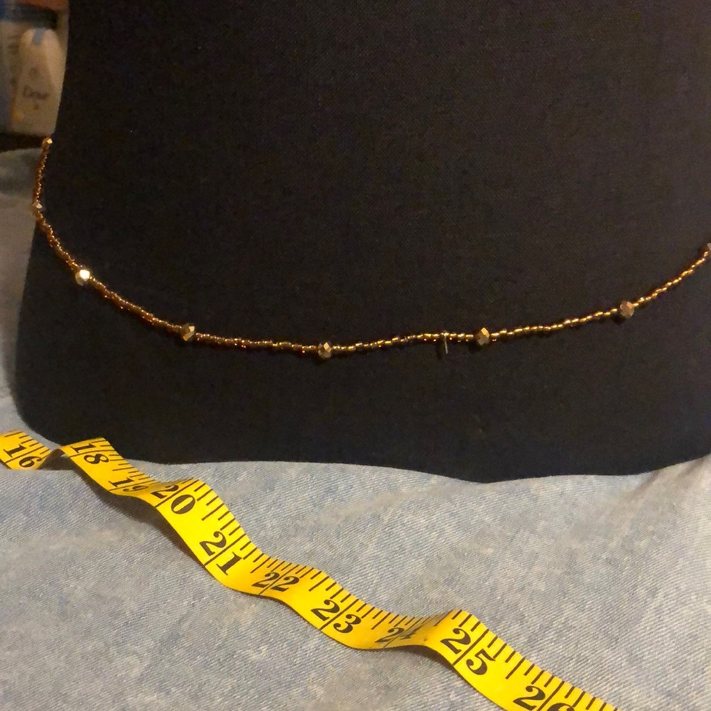 Bronze belly beaded necklaces